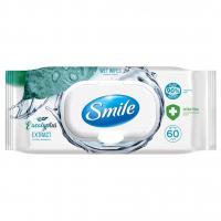Smile  - Салфетки влажные с экстрактом эвкалипта с клапаном 60шт
