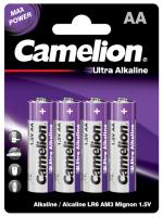 Camelion - Батарейка алкалиновая Ultra Alkaline АА LR6 4шт блистер