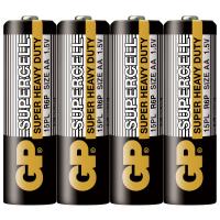 GP Batteries - Батарейки солевые R6 AA 4шт черные