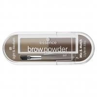 Essence - Тени для бровей Brow Powder Set, тон 01 light & medium/для блондинок