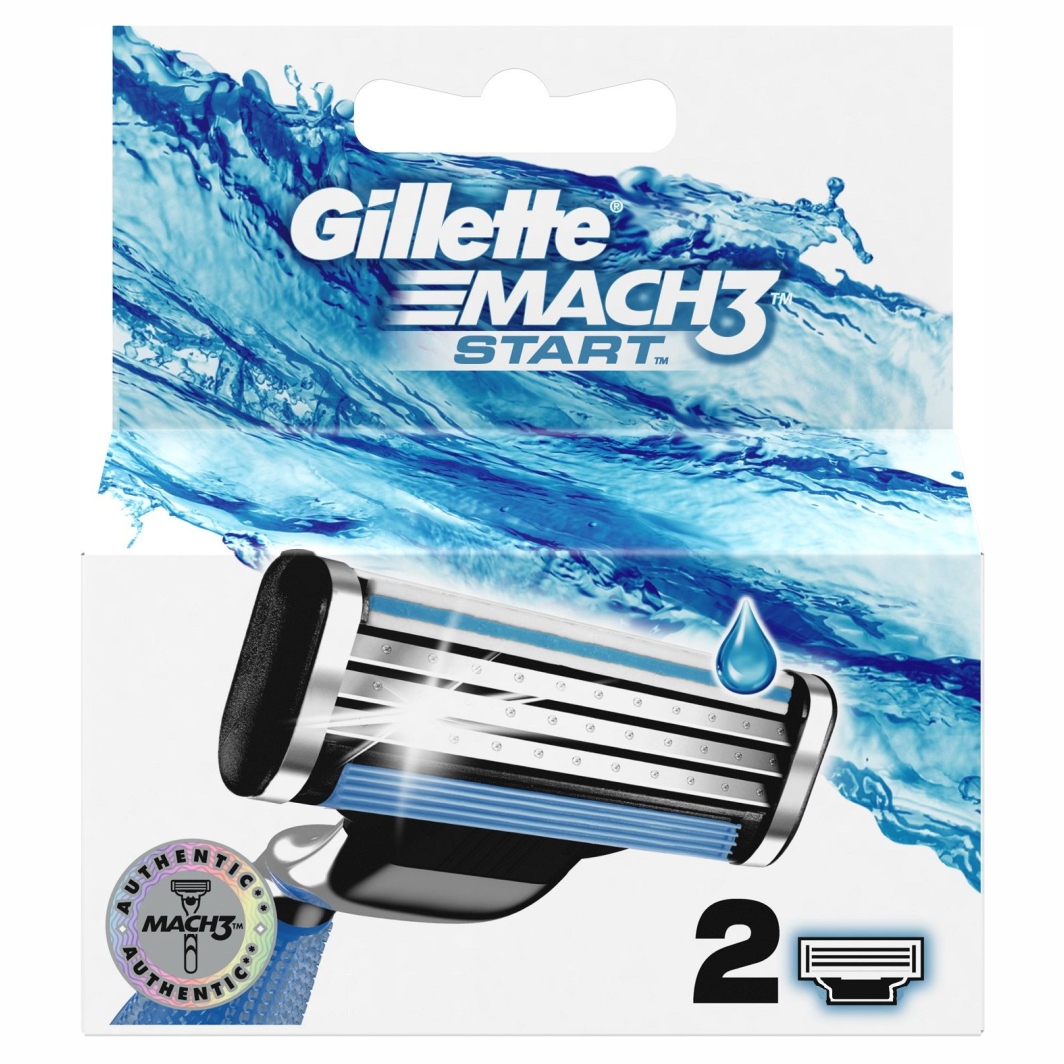 Gillette mach3 сменные кассеты для бритья 2шт