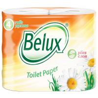 Belux - Туалетная бумага двухслойная белая 4 рулона