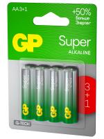 GP Batteries - Батарейки алкалиновые Super G-Tech 15АA 4шт блистер