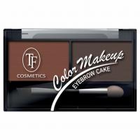 TF cosmetics - Набор теней для коррекции бровей Eyebrow Cake, тон 01 Brown/коричневая гамма
