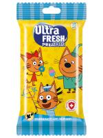 Ultra Fresh - Premium Три Кота Влажные салфетки 15шт