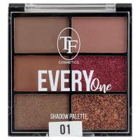 TF cosmetics - Палетка теней для век Every One, тон 01 красно-коричневый