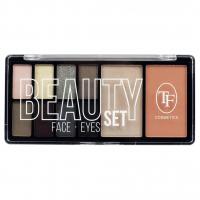 TF cosmetics - Палетка для макияжа Beauty Set, тон 11 розово-нюдовая палитра