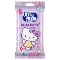Ultra Fresh - Premium Hello Kitty Влажные салфетки 15шт