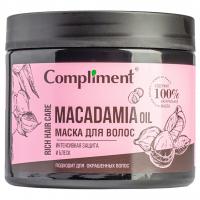 Compliment - Rich Hair Care Маска для волос Интенсивная защита и блеск Macadamia Oil 400мл