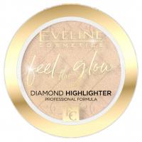 Eveline Cosmetics - Хайлайтер для лица Feel The Glow, тон 10 light diamond