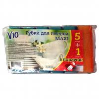 Palitra - Губки для посуды VIO maxi 5шт+1шт в подарок