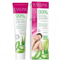 Eveline Cosmetics - 99% Natural Алоэ Крем-депилятор Деликатный для чувствительной кожи ног, рук и бикини 125мл 