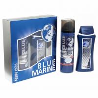 Фестива - Набор мужской Blue Marine (Шампунь 250мл+Пена для бритья 200мл)
