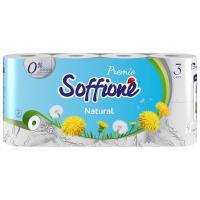 Soffione - Premio Туалетная бумага Natural 3 слоя 8 рулонов 