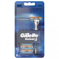 Gillette - Станок для бритья Sensor3 станок+6 кассет 