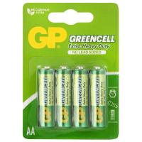 GP Batteries - Батарейки солевые Greencell R06 AA 4шт блистер