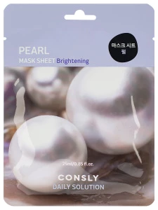 Consly - Daily Solution Тканевая маска с экстрактом жемчуга 25мл