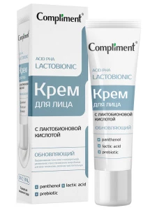 Compliment - Обновляющий Крем для лица с лактобионовой кислотой 35мл