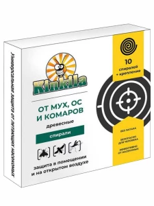 Kinkila - Спирали от комаров и летающих насекомых 10шт зеленые