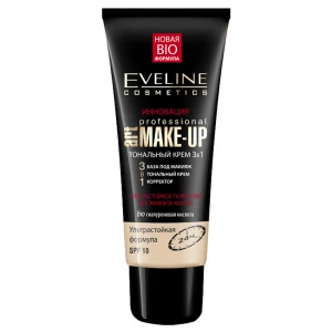 Eveline Cosmetics - Art Make-up Professional Тональный крем 3в1, тон пастельный 