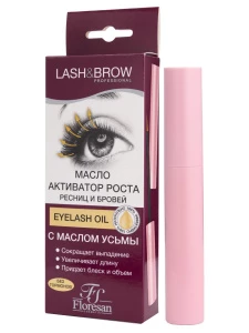 Floresan - Lash & Brow Масло Активатор роста ресниц и бровей с маслом усьмы 9мл