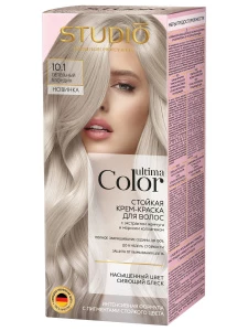 Studio Professional - Ultima Color Стойкая Крем-краска для волос, тон 10.1 пепельный блондин