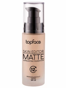 TopFace - Тональный крем матовый Skın Editor Matte Foundation SPF20, тон 004