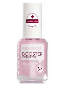 Frenchi  - Booster Color Top Розовое светоотражающее покрытие с шиммером 11мл 