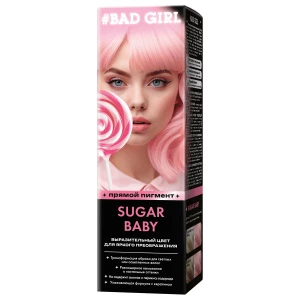 Bad Girl - Оттеночное средство для волос Sugar Baby (пастельный розовый) 