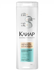 Клиар - Derma Therapy Шампунь для жирных волос освежающий Легкость от корней 380мл