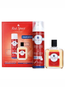 Delta Cosmetics - Подарочный набор мужской Red Space (Пена для бритья 200мл + Лосьон после бритья 100мл)
