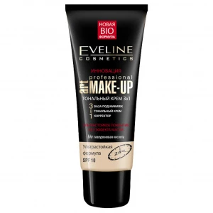 Eveline Cosmetics - Art Make-up Professional Тональный крем 3в1, тон светло-бежевый 
