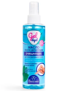 Floresan - Gel Depil Масло косметичекое после депиляции очищающее с Азуленом и эфирным маслом мяты 200мл