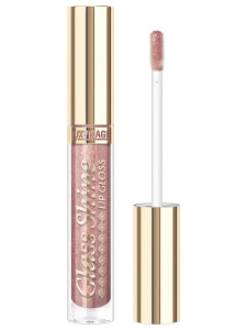 LuxVisage - Сияющий Блеск для губ с эффектом объёма Glass Shine, тон 19 Crystal Beige