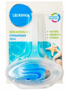 Свежинка - Освежитель-блистер для унитаза Море 30г подвесной блок