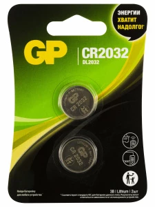 GP Batteries - Литиевая дисковая батарейка CR2032 2шт