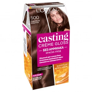 L'Oreal Paris - Casting Creme Gloss Краска-уход, тон 500 светлый каштан 