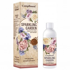 Compliment - Подарочный набор №1361 Sparkling Garden (Гель для душа 250мл + Мочалка)