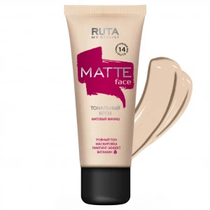 RUTA - Тональный крем матирующий Matte Face, тон 14 универсальный беж