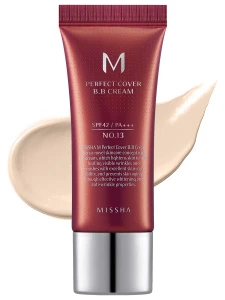 Missha - Тональный BB крем Идеальное покрытие Perfect Cover BB Cream SPF42/PA, тон 13 bright beige 20мл