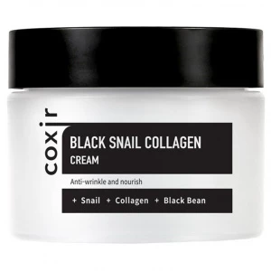 Coxir - Black Snail Collagen Крем против морщин с коллагеном и муцином черной улитки 50мл