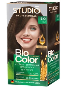 Studio Professional - Biocolor Крем-краска для волос, тон 5.0 Русый