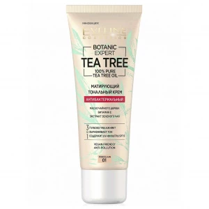 Eveline Cosmetics - Матирующий Тональный крем Botanic Expert антибактериальный, тон 01 porcelain