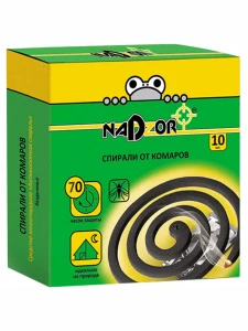 Nadzor - Спирали от комаров черные 10шт без запаха 