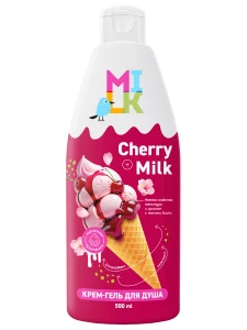 Milk  - Крем-гель для душа Молоко и вишня 500мл