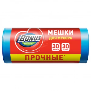 Bonus - Пакеты для мусора 30л 30шт синие