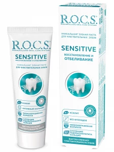 R.O.C.S. - Зубная паста Sensitive Восстановление и отбеливание 94г 