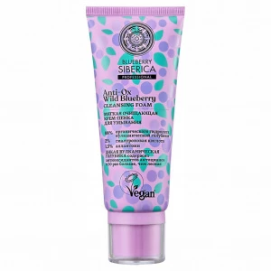Natura Siberica - Blueberry Siberica Мягкая очищающая Крем-пенка для умывания 100мл