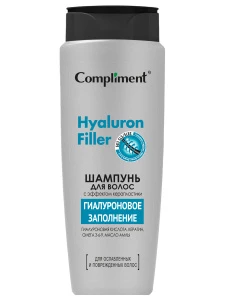 Compliment - Hyaluron Filler Шампунь для волос с эффектом керапластики 400мл