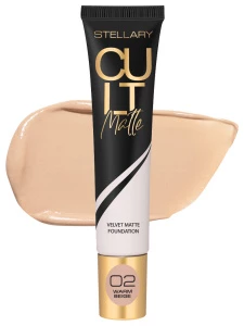 Stellary - Матирующий Тональный крем Cult Matte Foundation, тон 02 теплый бежевый